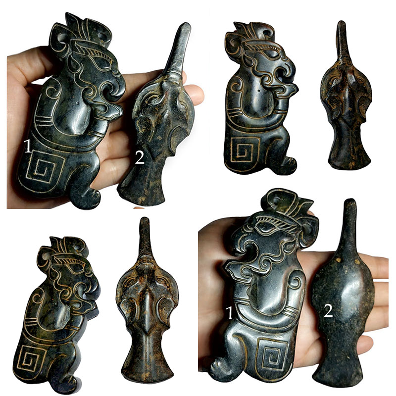 หินสะสม จี้หินสะสม สไตล์จีนโบราณ(หินแม่เหล็กดูดติด)-BPT2919