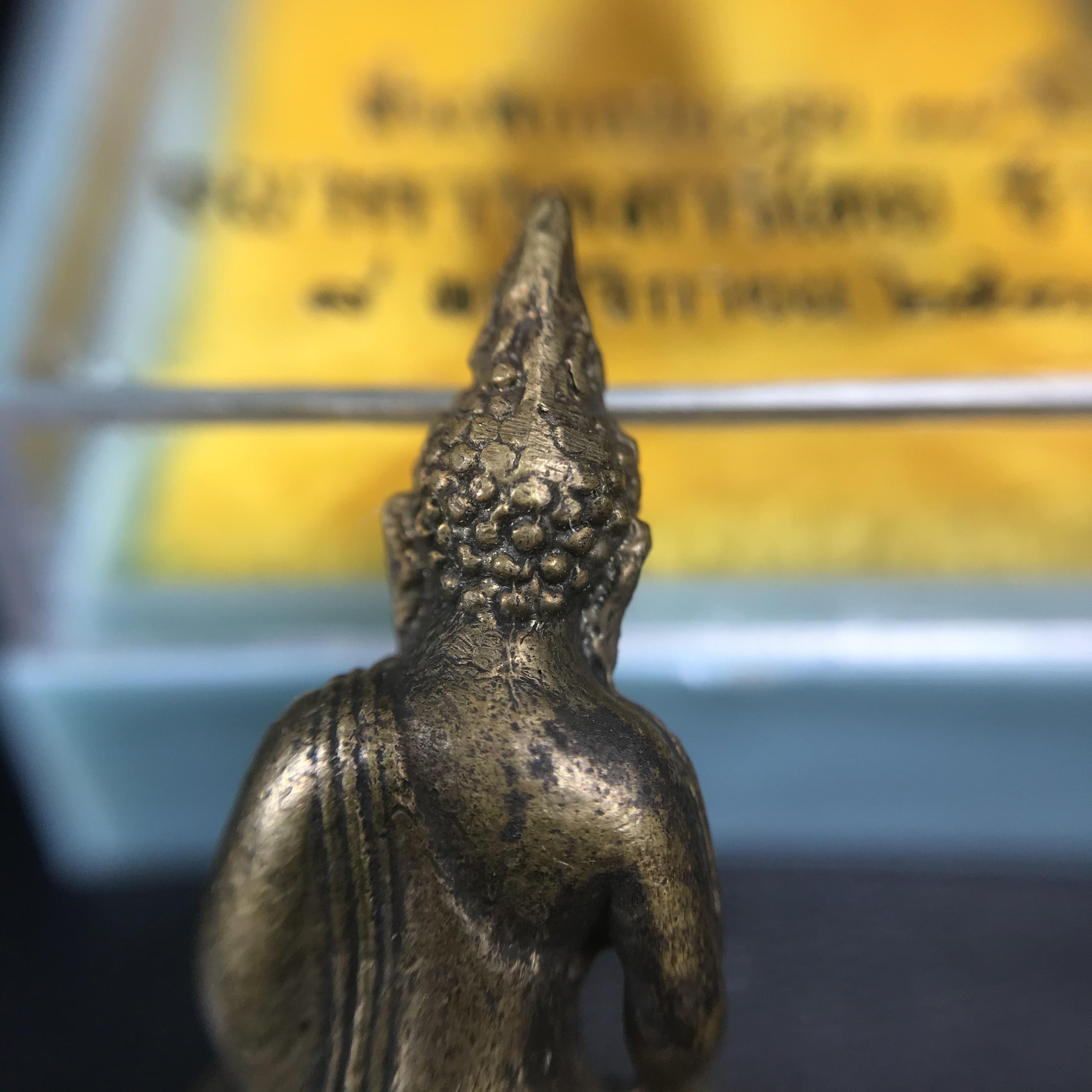 พระกริ่งไพรีพินาศ วัดบวรนิเวศ ปี2530 เนื้อทองผสม ที่ระลึกครบรอบ30ปี ธนาคารทหารไทย (มีส่วนผสมของชนวนเก่าของไพรีพินาศรุ่นแรก)อานุภาพยิ่งใหญ่ กำราบศัตรูพ่ายสิ้น พระไพรีพินาศ