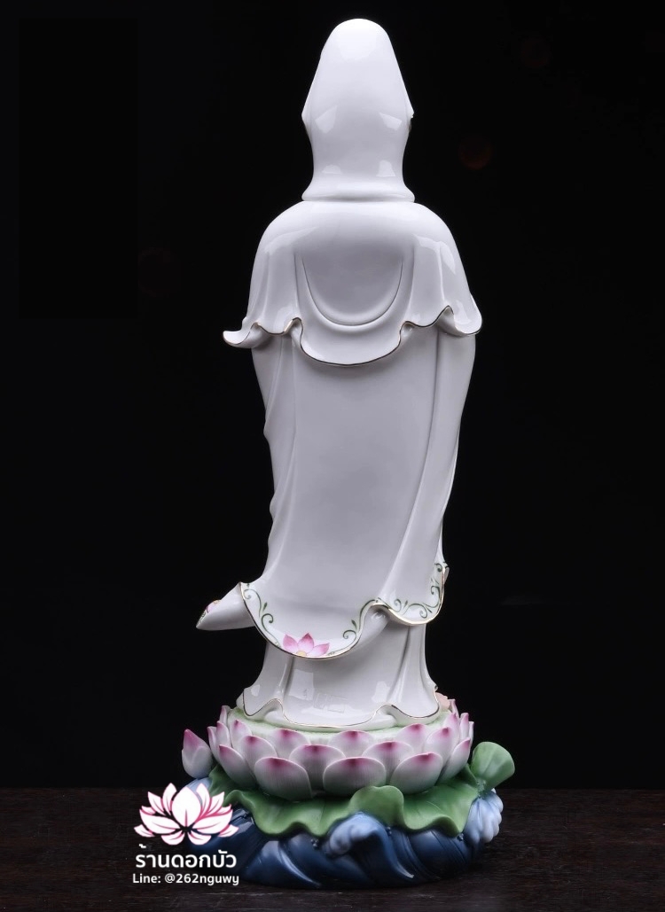 พระพุทธเจ้า (พระยูไล) พระโพธิสัตว์กวนอิม (กวนอิมผ่อสัก) พระมหาสถามปราปต์โพธิสัตว์ (ไต่ซีจี่ผ่อสัก) ขนาด 22/24/26 นิ้ว