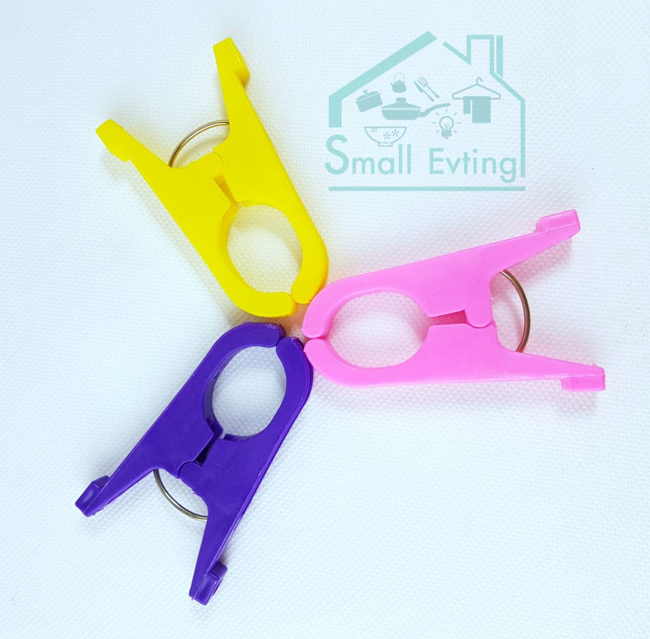 Small Evting กิ๊ฟหนีบผ้ารุ่นใหญ่ขายยกแพ็ค4แพ็ค (1แพ็ค/10ชิ้น) พลาสติกเกรดดี ไม้หนีบผ้ารุ่นใหญ่ กิ๊ฟหนีบผ้ารุ่นใหญ่