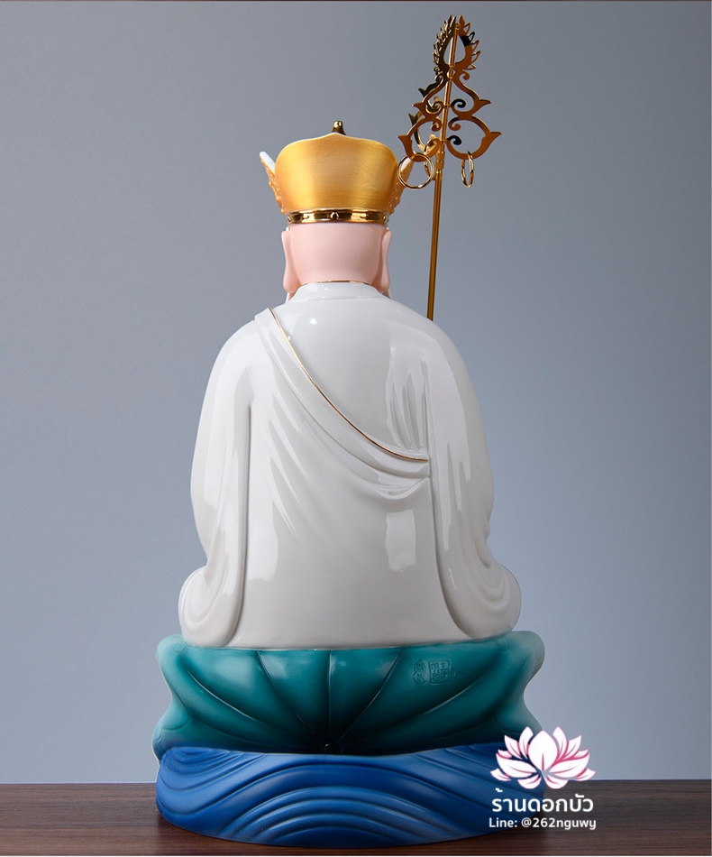 พระพุทธเจ้า (พระยูไล) พระโพธิสัตว์กวนอิม (กวนอิมผ่อสัก) พระกษิติครรภโพธิสัตว์ (ตี่จั่งอ๊วงผ่อสัก) และพระศรีอริยเมตไตรย (หมีเล่อฝอ) ขนาด 12/16/19 นิ้ว