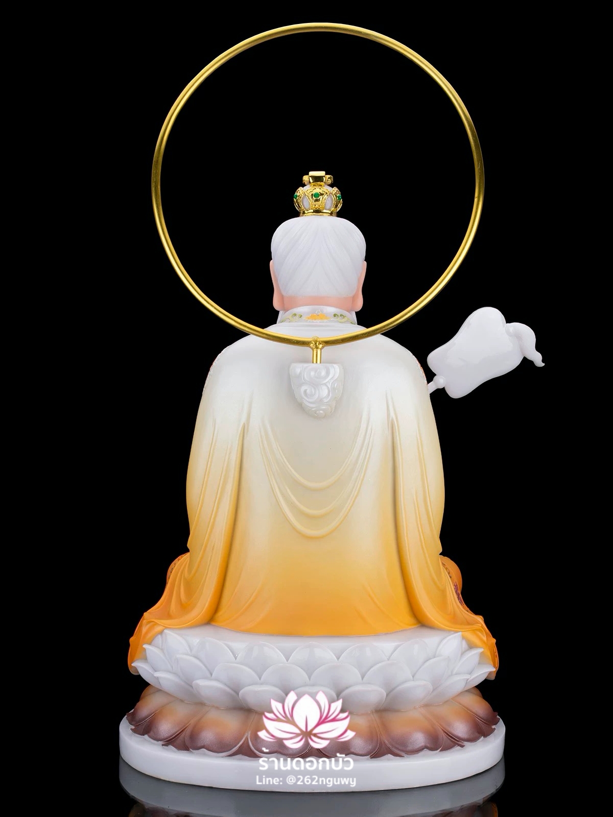 ศาสดาเต๋า ซำเช้งเต๋าจ้อ โตเต็กเทียนจุน หรือไท่ส่องโล้กุ๊น หง่วนซี่เทียนจุน เล็งโป้เทียนจุน งานหินอ่อนคุณภาพสูง ขนาด 12/16/19/26 นิ้ว