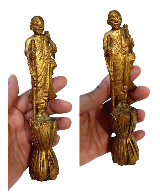 พระสิวลีไม้เก่า เล็กๆ-BPT741-