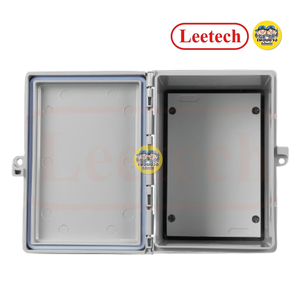 **ฝาทึบ** LEETECH ตู้กันน้ำพลาสติกฝาทึบ รุ่น L-CA ขนาด 4x6 6x8 7x12 9x10 10x12 สีเทา สีดำ กล่องกันน้ำพลาสติก กันน้ำ IP54 ลีเทค