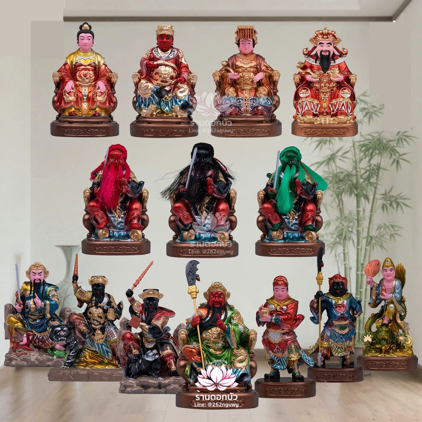 องค์พระขนาดเล็ก สำหรับบูชาหรือวางหน้ารถ งานเรซิ่น ขนาด 4 นิ้ว เช่าบูชา Line: @262nguwy