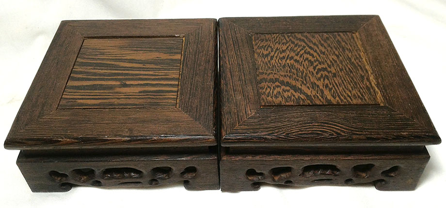 ฐานหรือกี๋ไม้ สี่เหลี่ยมเล็ก หน้าท๊อป 10cm อันละ