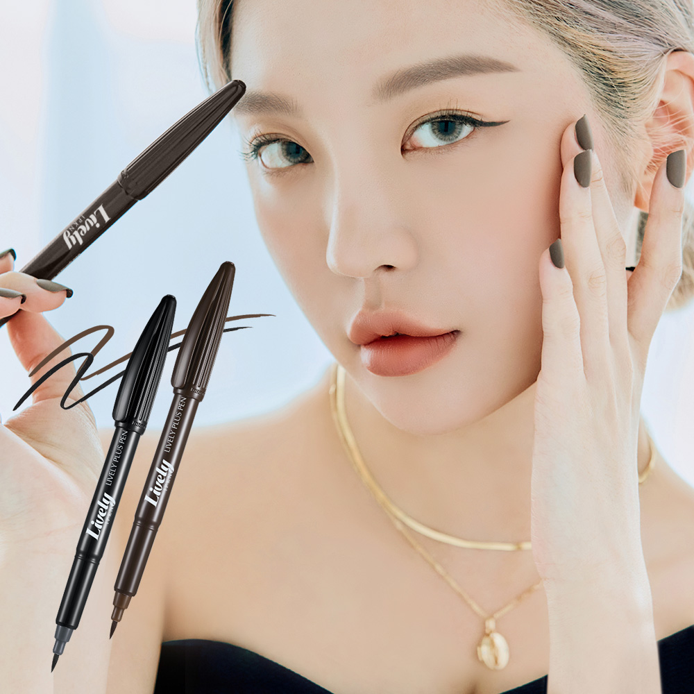 IPKN Lively plus pen eyeliner #1 black อายไลนเนอร์