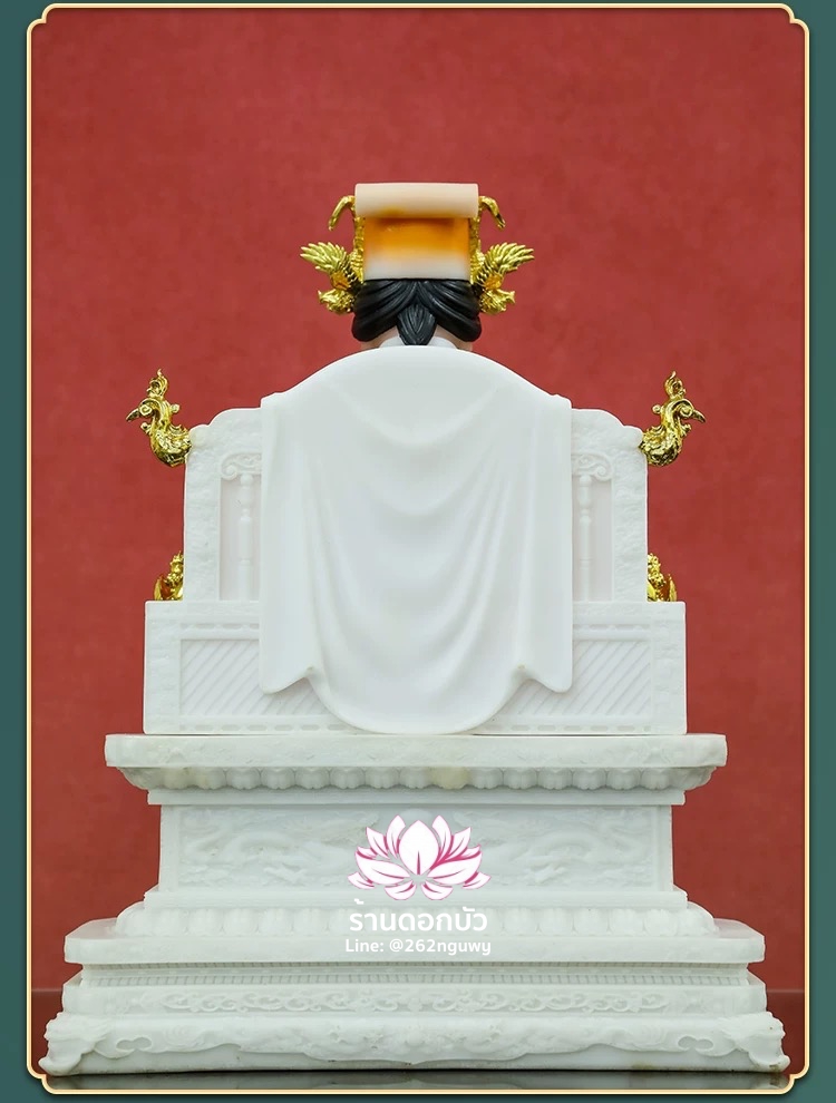 หม่าโจ้ว ม่าจ้อโป๋ เทียนส่งเซ่งโบ้ เทียนโหวเซี่ยบ้อ งานหินอ่อนคุณภาพสูง ขนาด 12/16/19 นิ้ว