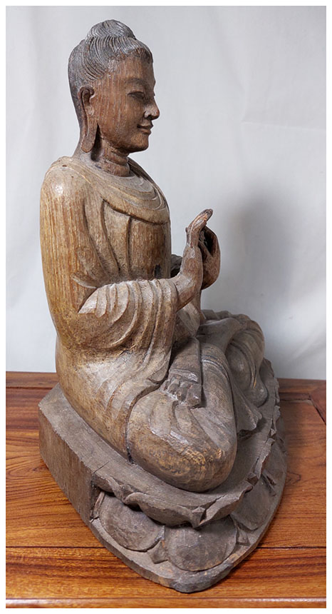 พระไม้เก่าปางปฐมเทศนา งานเก่า-BPT2657-