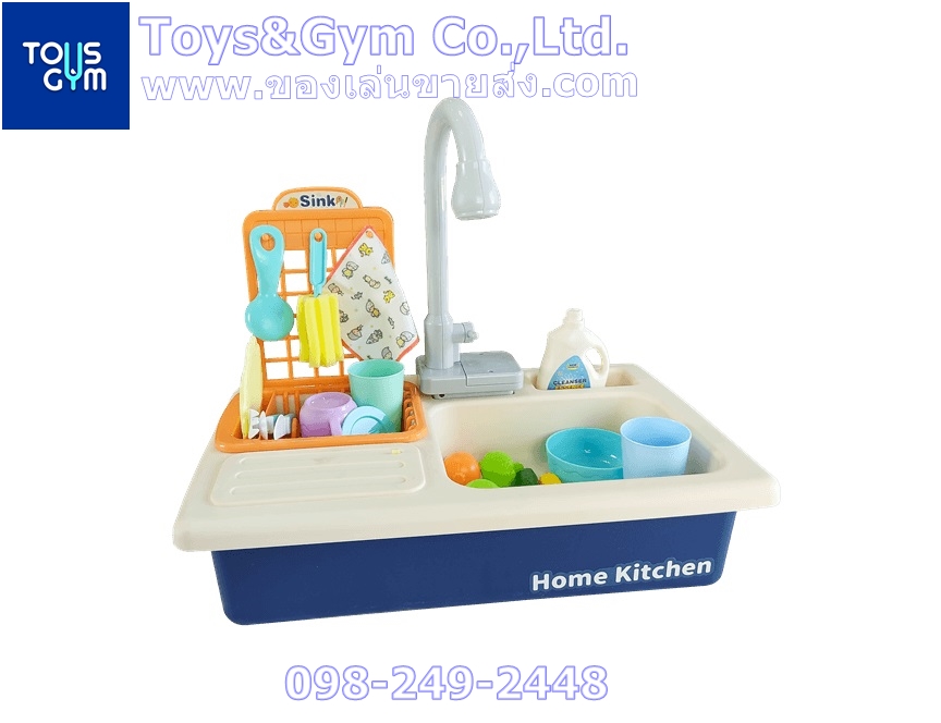 ชุดครัว+อ่างซิงค์ล้างจานแสนหวาน (เปิดน้ำได้จริง)