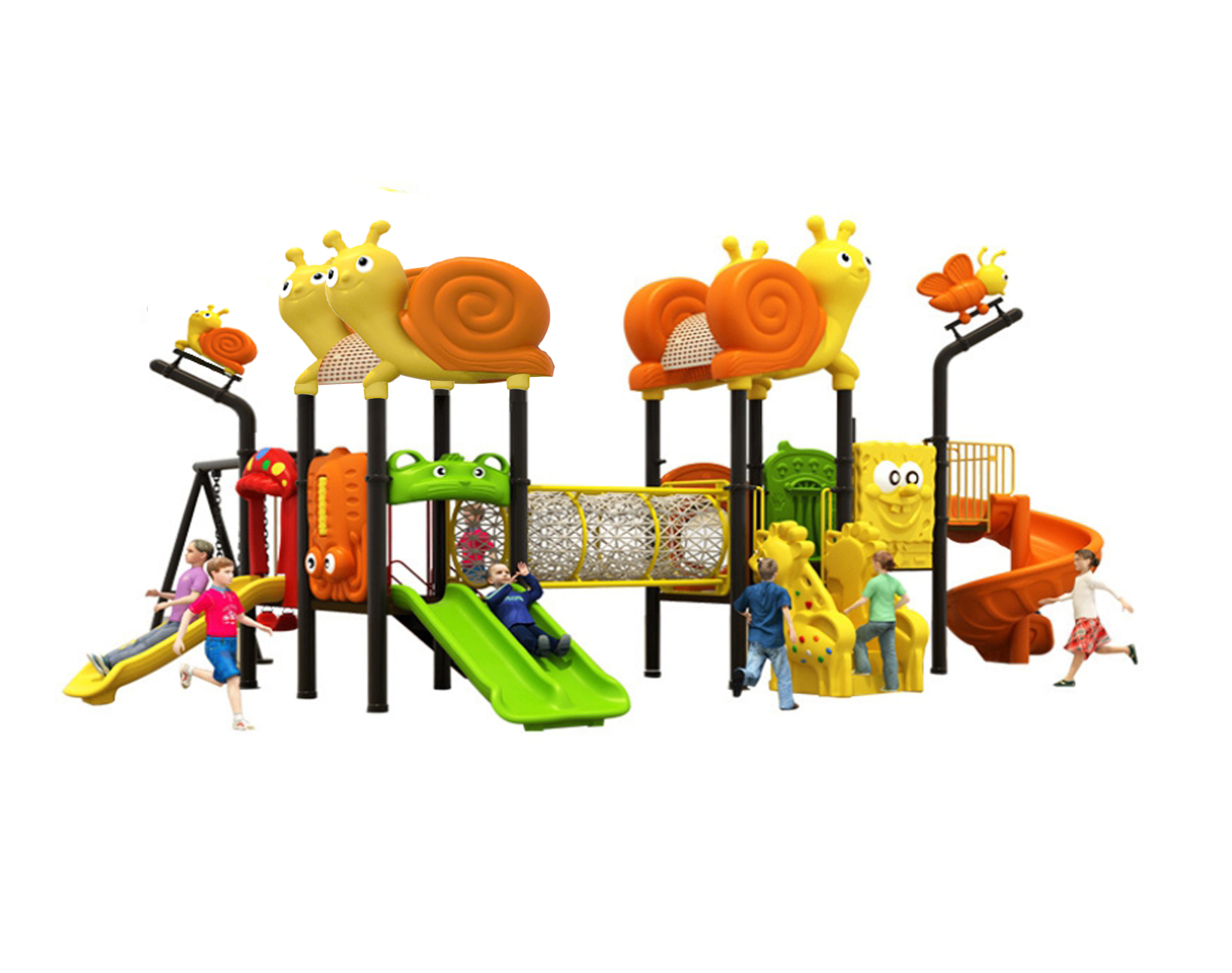 เครื่องเล่นสนามกลางแจ้ง ชุด Snail & Friends