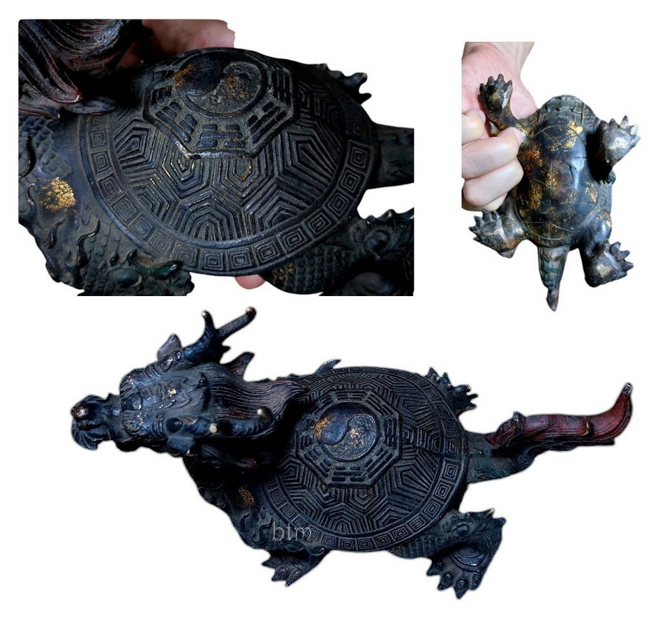 เต่ามังกร หลังหยินหยางยันต์แปดทิศ