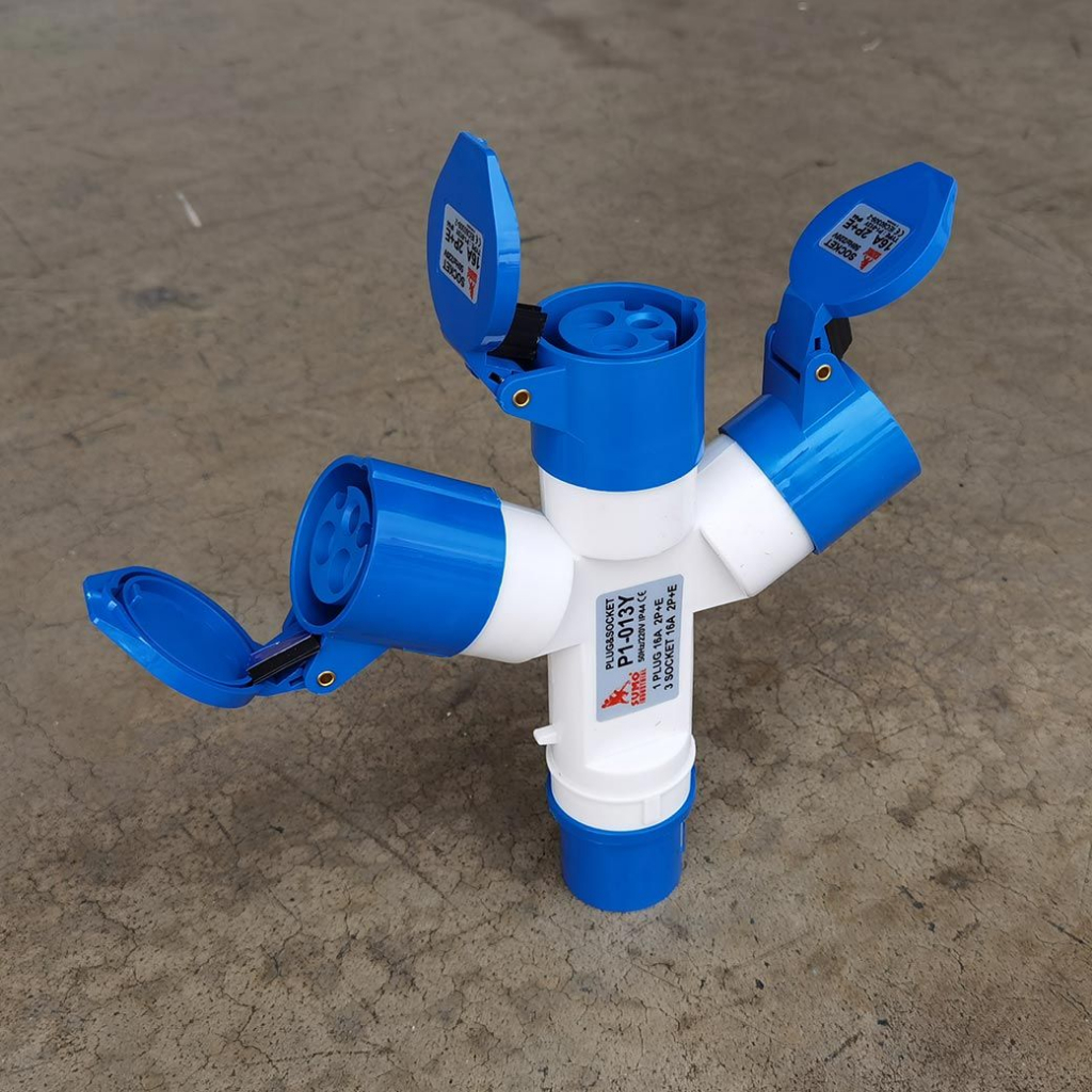 SUMO พาวเวอร์ปลั๊ก 3ทาง 2ทาง 16A/32A 2P+E กันน้ำ IP44 ซูโม่ power plug ปลั๊กพาวเวอร์