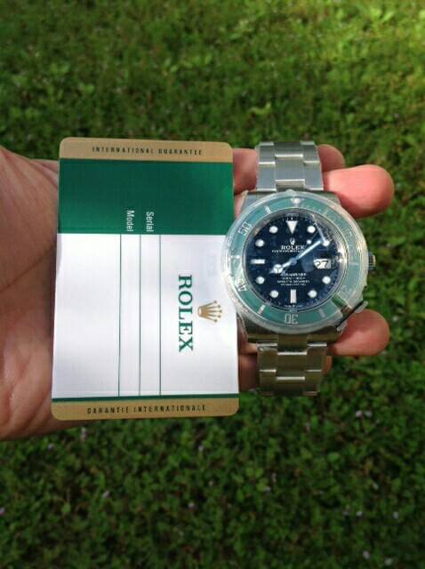 PRE-ORDER ROLEX SUBMARINER GREEN STARBUCK (40MM.) กลไกโคลน ROLEX 3235