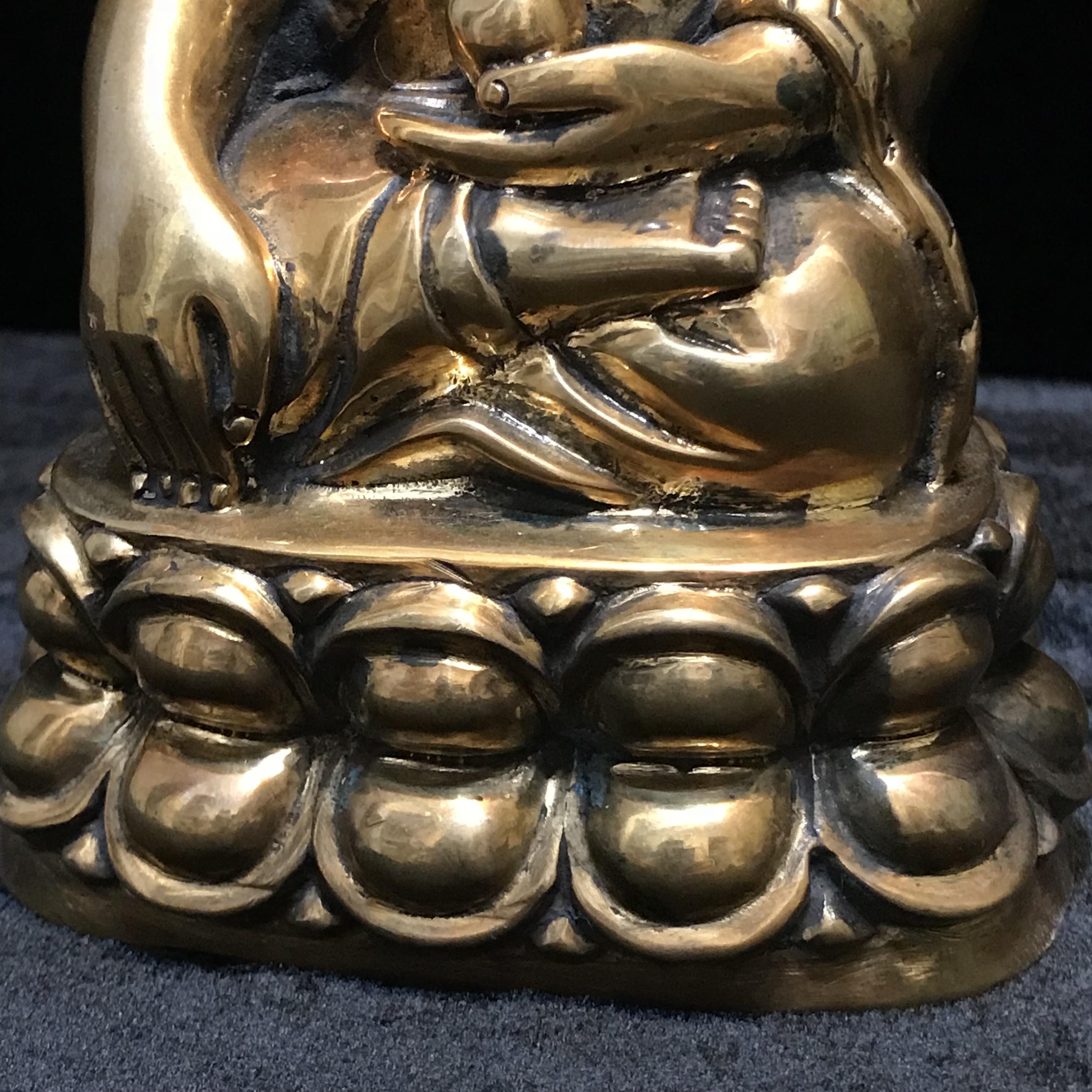 พระบูชาพุทธอุดมสมบูรณ์ (พระปุ้มปุ้ย) เนื้อสัมฤทธิ์ ขนาดหน้าตัก 3 นิ้ว ปี2535(รุ่นแรก)(1ใน1000องค์)