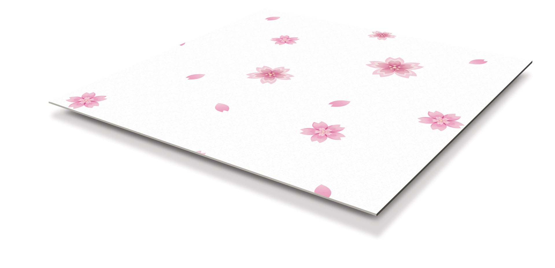 ฝ้าสมาร์ทบอร์ด เอสซีจี รุ่นซูเปอร์สมาร์ท ขนาด 60x60x0.8 ซม. ลายดอกซากุระ