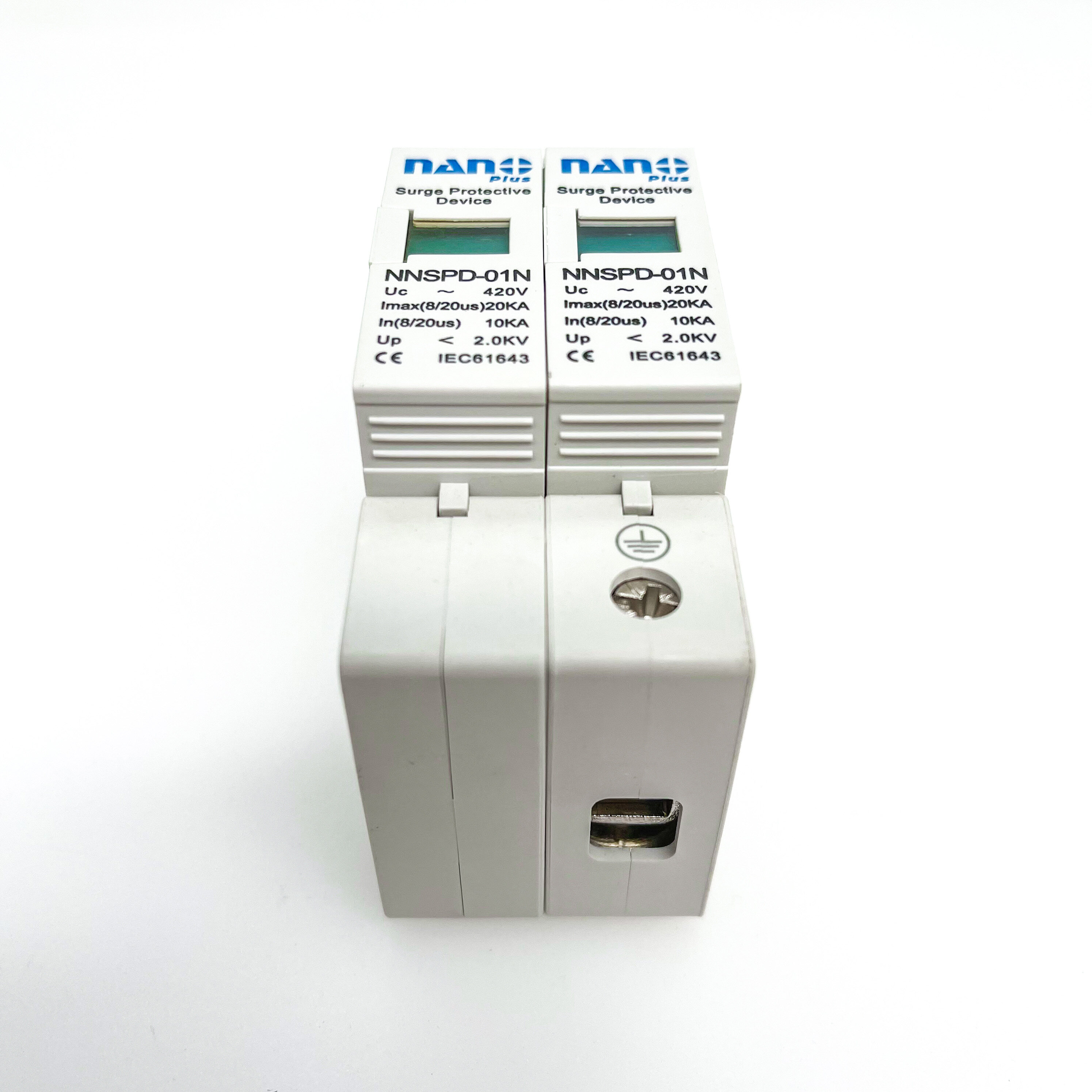 NANO กันฟ้าผ่า ป้องกันไฟกระชาก AC 10-20kA 1P+N Surge Protection NNSPD-01N SPD