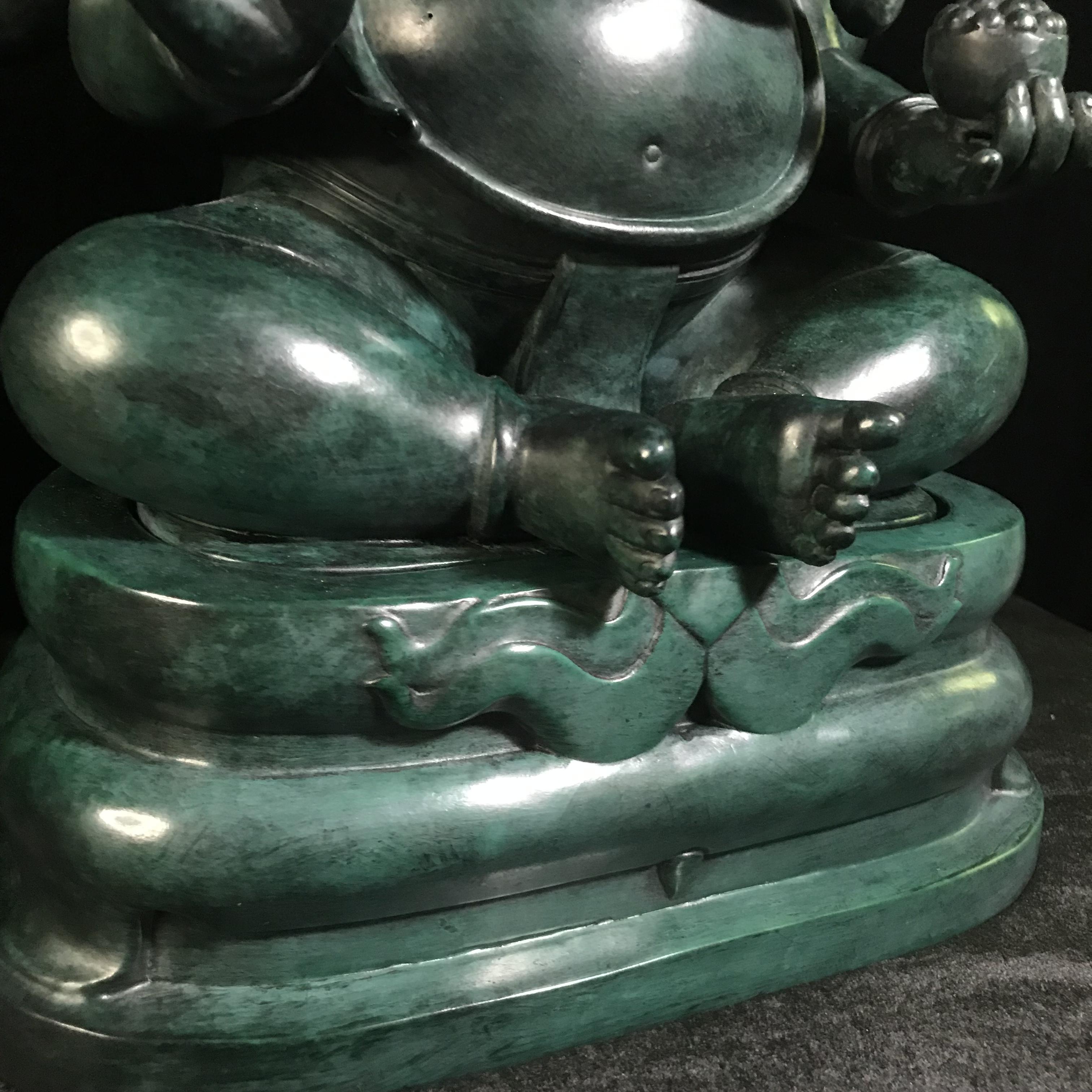 พระพิฆเนศวร 65 ปี คณะจิตรกรรม มหาวิทยาลัยศิลปากร ปี2551 ลอยองค์เนื้อสำริดขนาดหน้าตัก 9 นิ้ว(เนื้อสำริดเขียวพลาติน่า)