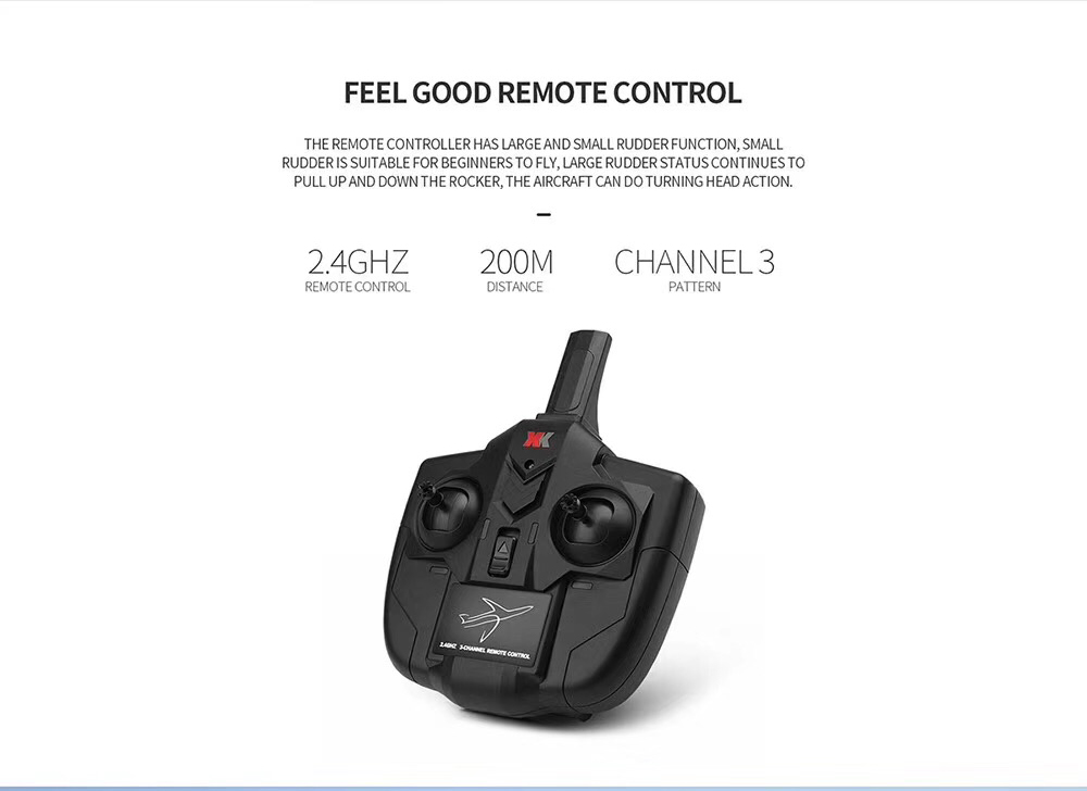 เครื่องบินบังคับบินง่าย XK A100 2.4G 3CH EPP ขนาด 340mm