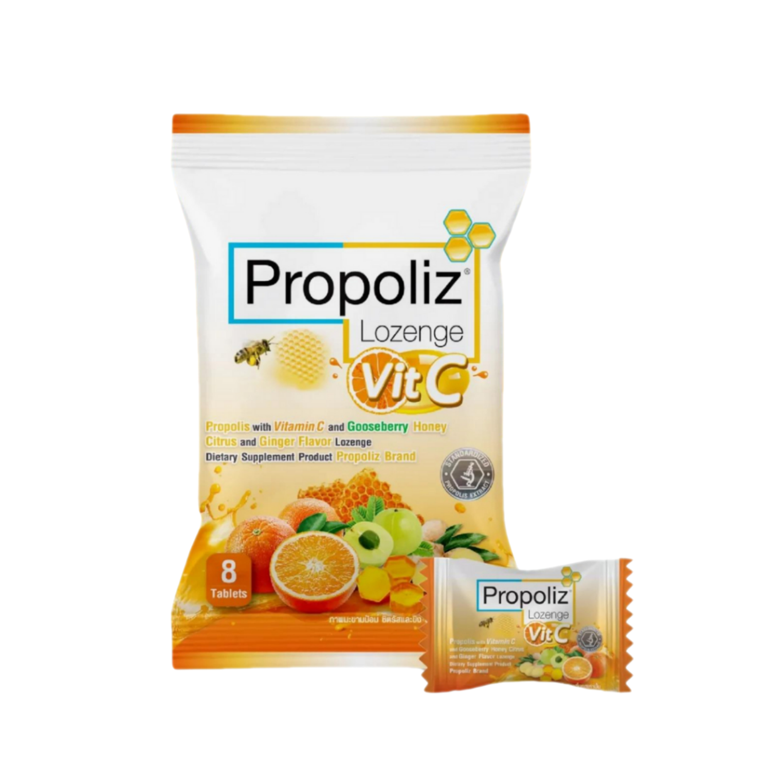Propoliz lozenge Vit C 8 tablets