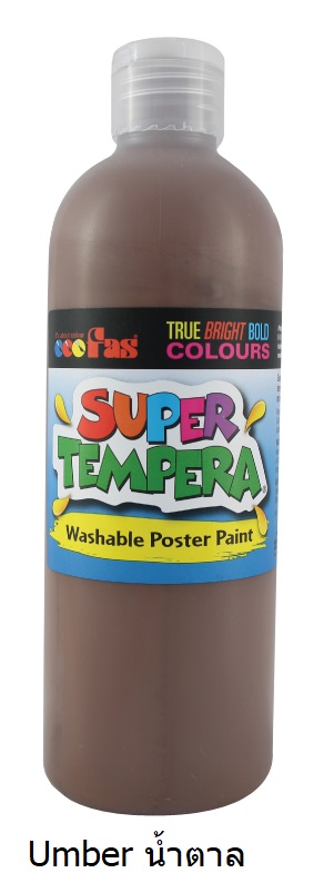 สี FAS Super Tempera 500 ml (สีน้ำตาล Umber)