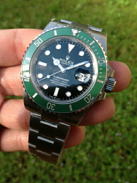 PRE-ORDER ROLEX SUBMARINER GREEN STARBUCK (40MM.) กลไกโคลน ROLEX 3235