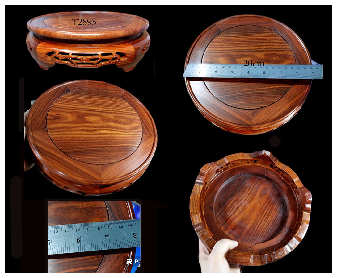 กี๋หรือฐานไม้สไตล์จีน หน้าท๊อ20cm ตัวละ