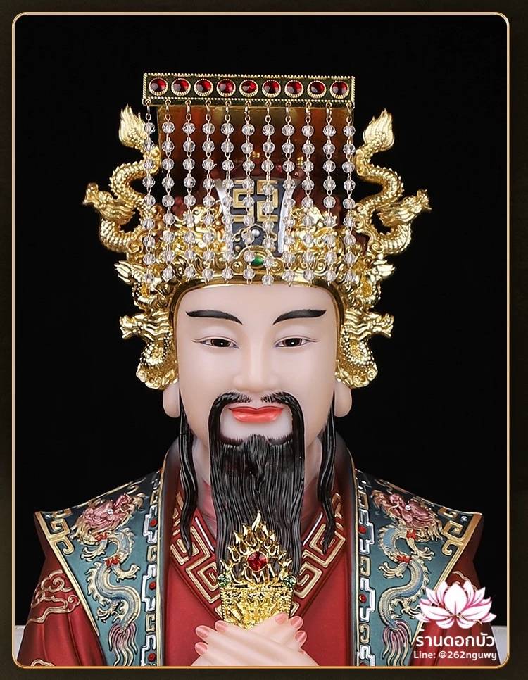 เง็กเซียนฮ่องเต้ หยกอ๋องส่องเต่ และ พระนางซีหวังหมู่ กิมบ้อเนี่ยเนี้ย งานหินอ่อนคุณภาพสูง ขนาด 12/16/19/26 นิ้ว