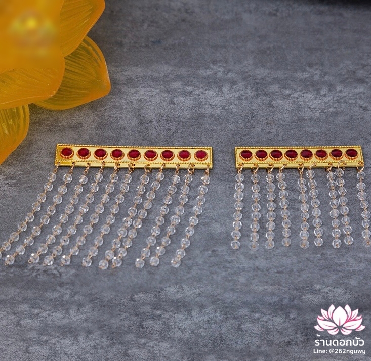 ม่านติดหมวกกิมซิ้น ม่านติดหมวกเทวรูปจีน