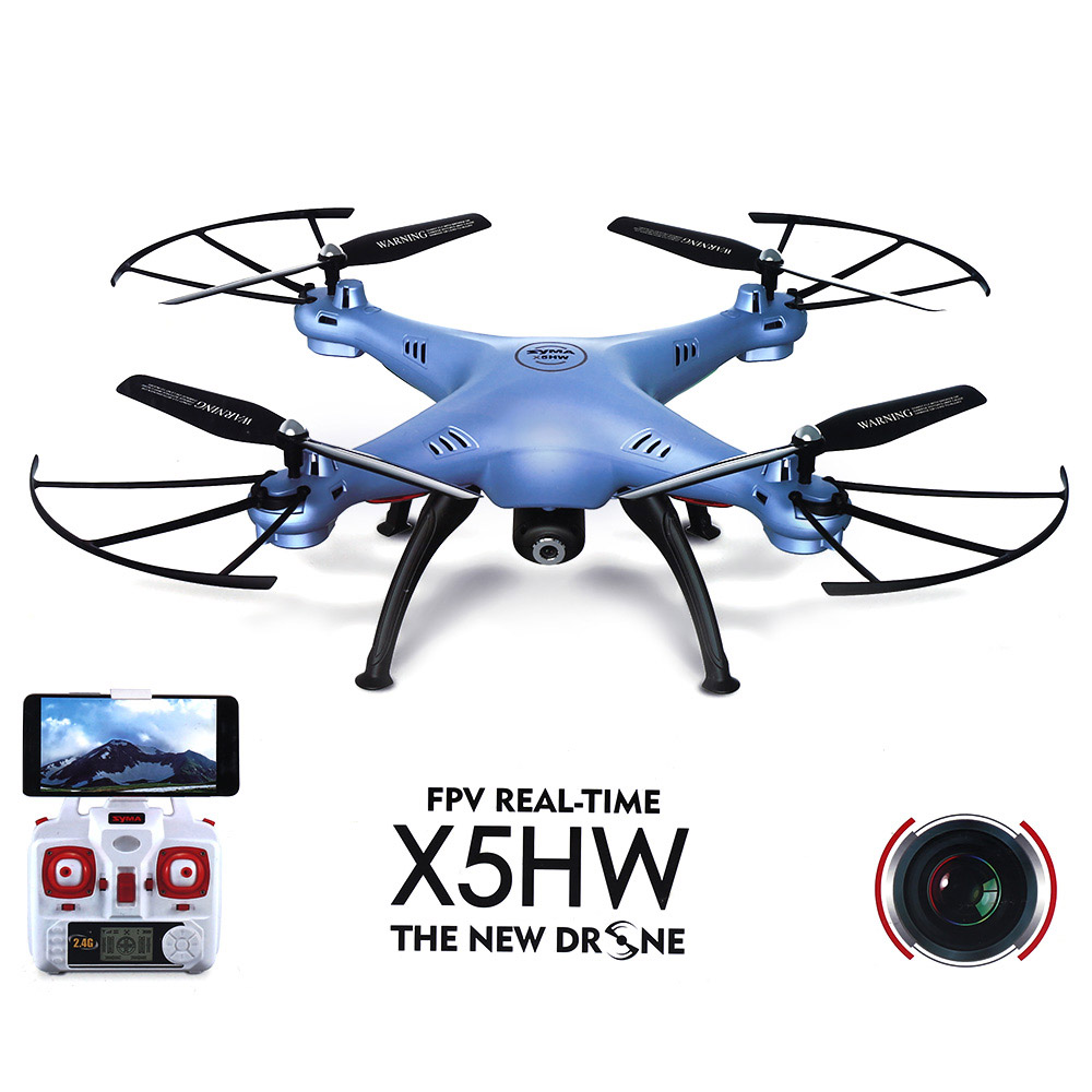 SYMA X5HW FPV WIFI [โดรนดูภาพสดขณะบิน, ล็อคตำแหน่งความสูงได้, ตีลังกา 360 องศา]
