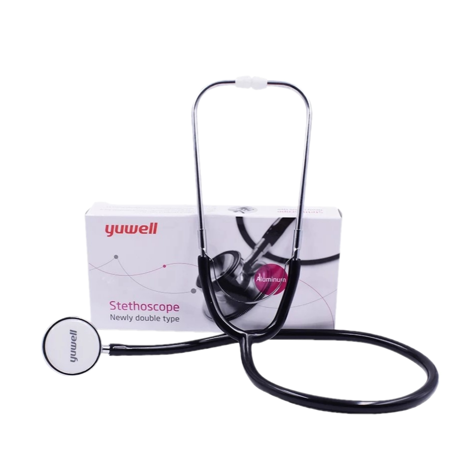 หูฟัง Yuwell Stethoscope newly double tybe Aluminum ฟังหัวใจ