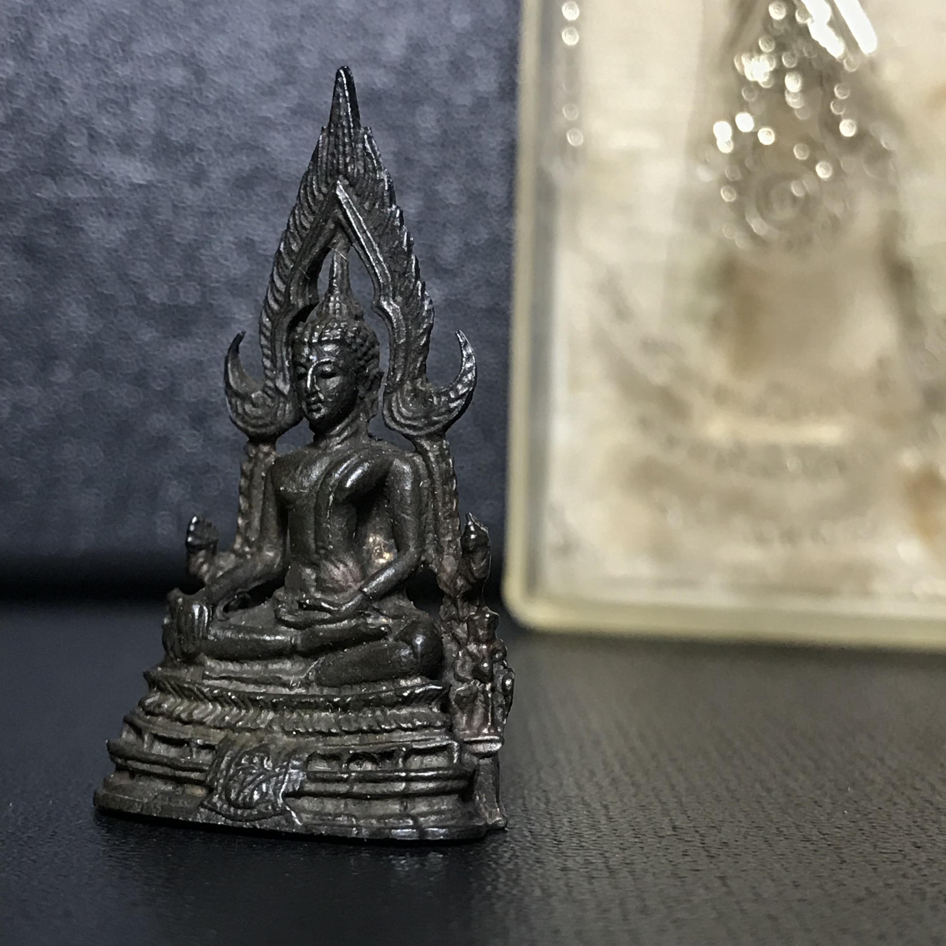 กริ่งพระพุทธชินราช ภปร. กองทัพภาคที่3จัดสร้าง ปี2517 เนื้อนวโลหะกล่องเดิม(หายาก)(ในหลวง ร.9 เสด็จในพิธี)