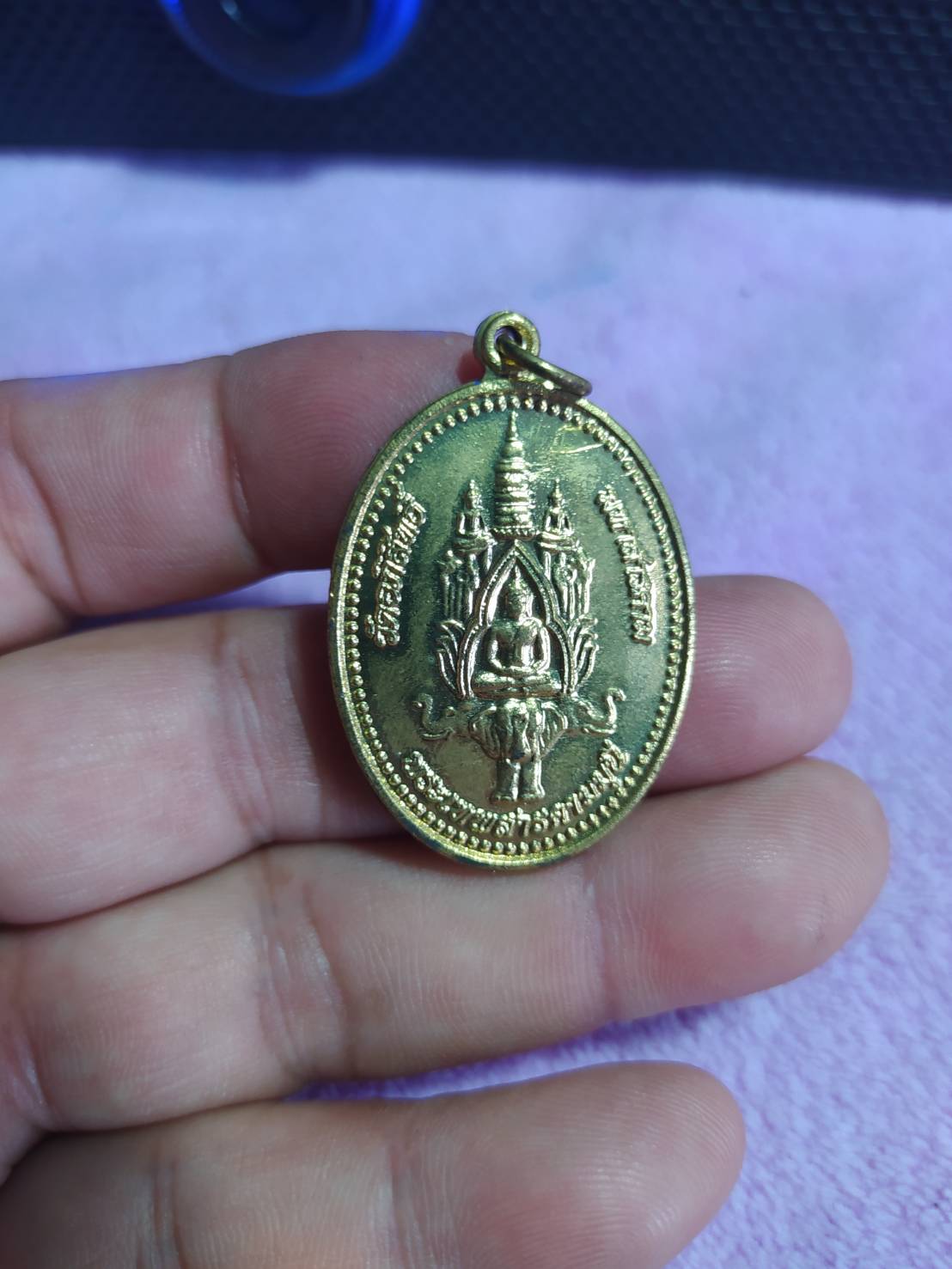 พระชัยหลังช้าง ที่ระลึกงานวางศิลาฤกษ์ พระธาตุพนมจำลอง วัดอภิสิทธิ์ จ.มหาสารคาม 2558