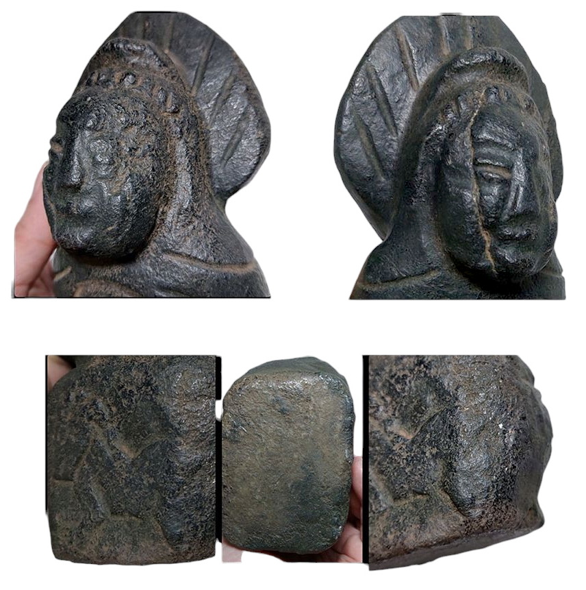 พระหิน เทวรูปหิน รูปปั้นหินแกะ สูง26.5cm (หินแม่เหล็กดูดติด)