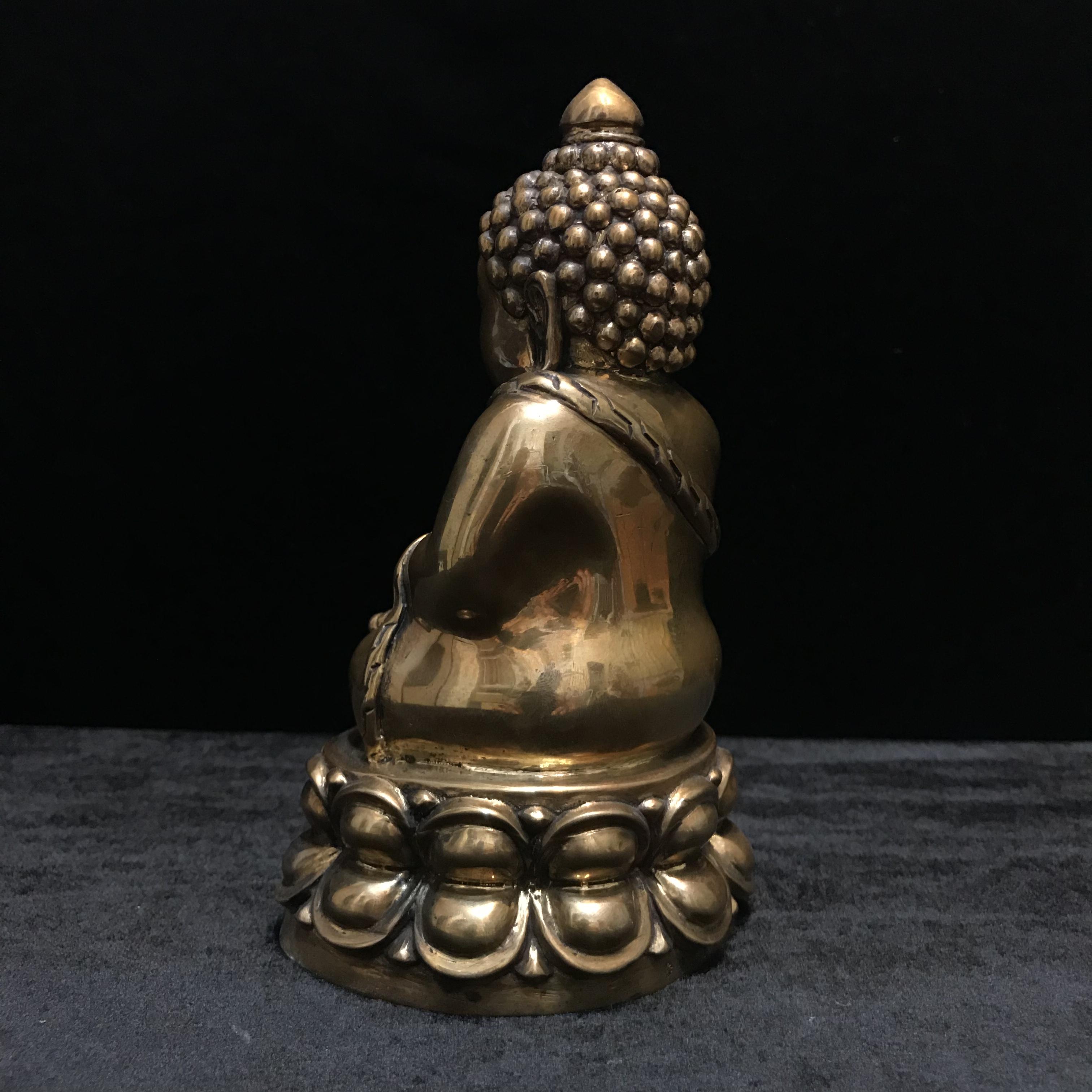 พระบูชาพุทธอุดมสมบูรณ์ (พระปุ้มปุ้ย) เนื้อสัมฤทธิ์ ขนาดหน้าตัก 3 นิ้ว ปี2535(รุ่นแรก)(1ใน1000องค์)