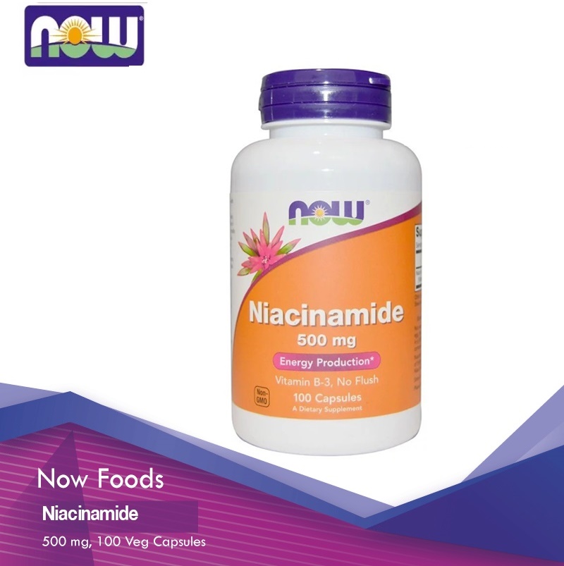 Now Foods, Niacinamide, 500 mg, 100 Veg Capsules