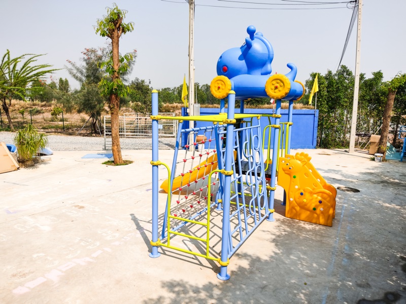 เครื่องเล่นสนามกลางแจ้งชุด Kitty and Hippo Funny House