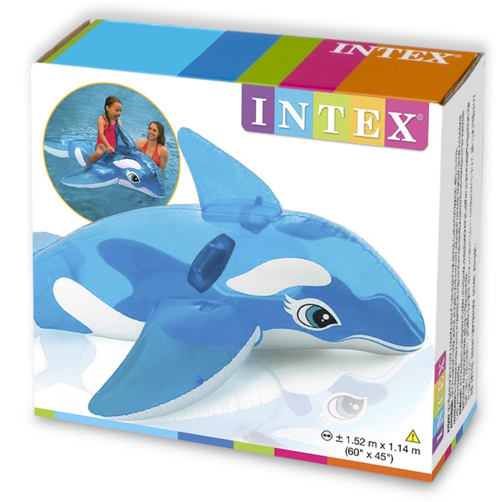 Intex 58523 Whale Ride-on แพปลาวาฬ สีฟ้าใส