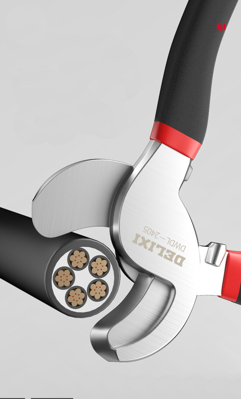 DELIXI คีมตัดสายเคเบิ้ล 10นิ้ว รหัส DWDL-2405 คีมตัด คีมตัดสาย คีม