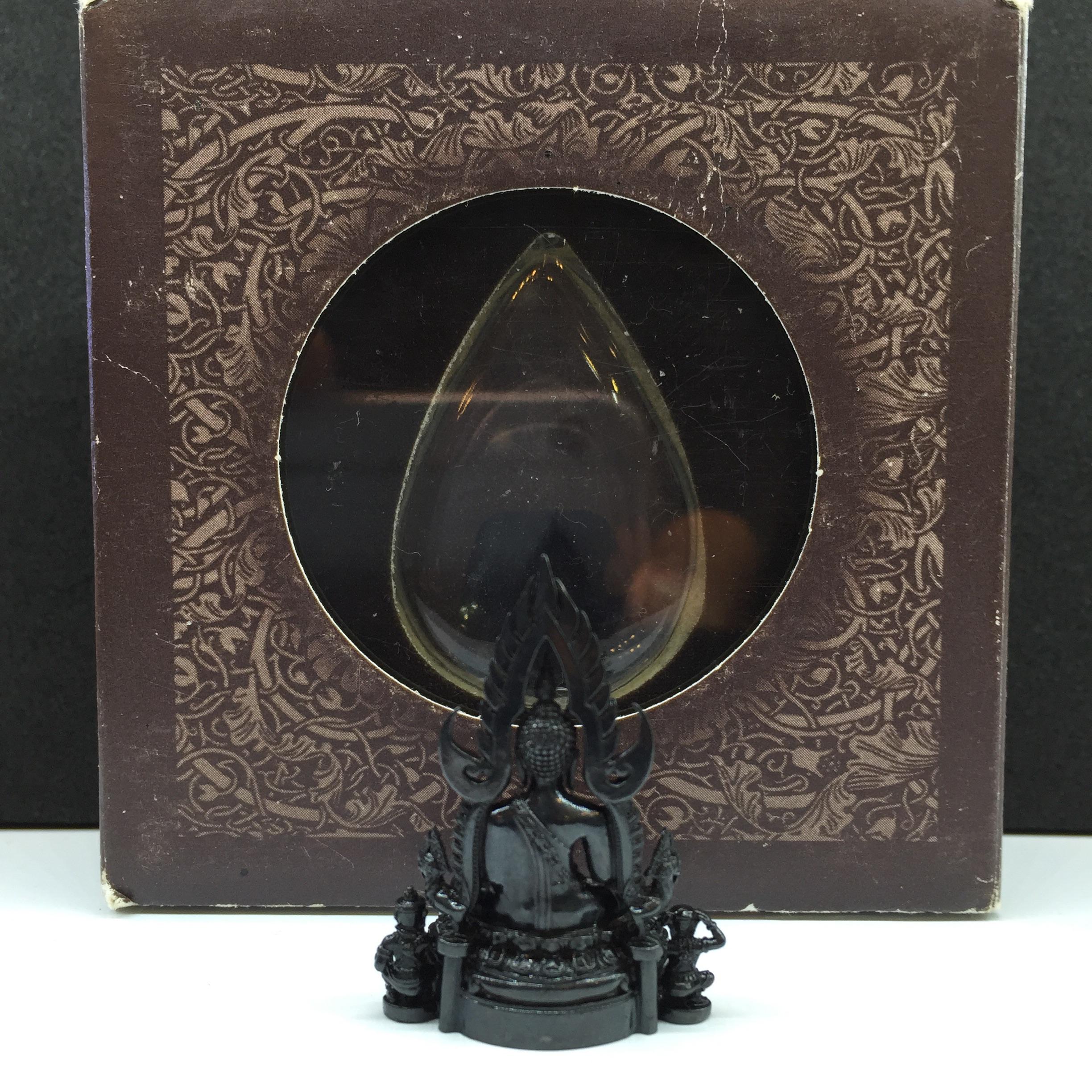 พระกริ่งพระพุทธชินราช ภปร"เพราะแผ่นดินนี้คือ แผ่นดินเกิด" ปี2548 เนื้อเงินรมดำ