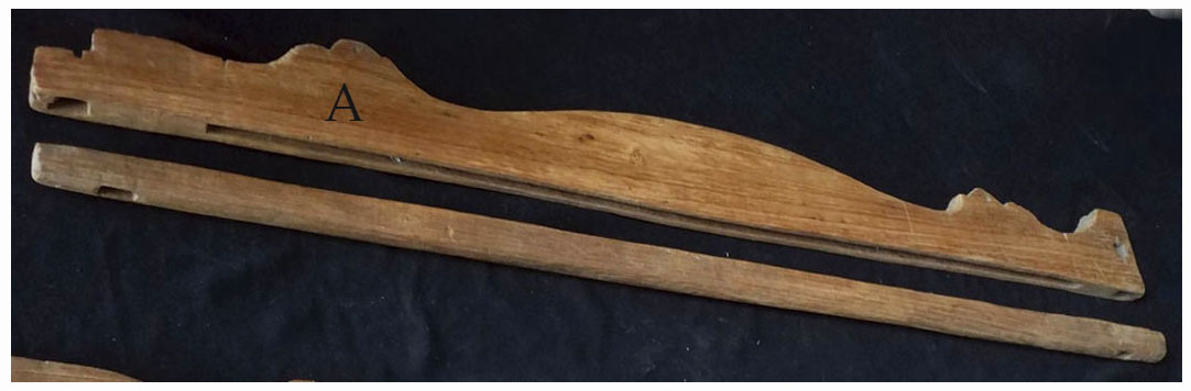 กรอบ(ฟืม)ทอผ้า:A ไม้สัก งานเก่า