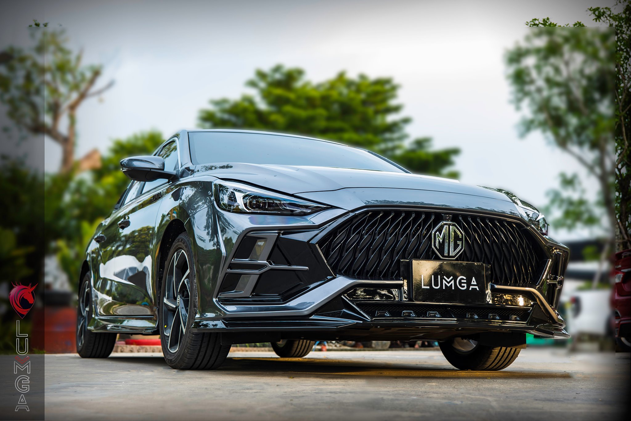 ชุดแต่งสเกิร์ตรอบคัน MG5 2022 Lumga bodykits (ลัมกา)