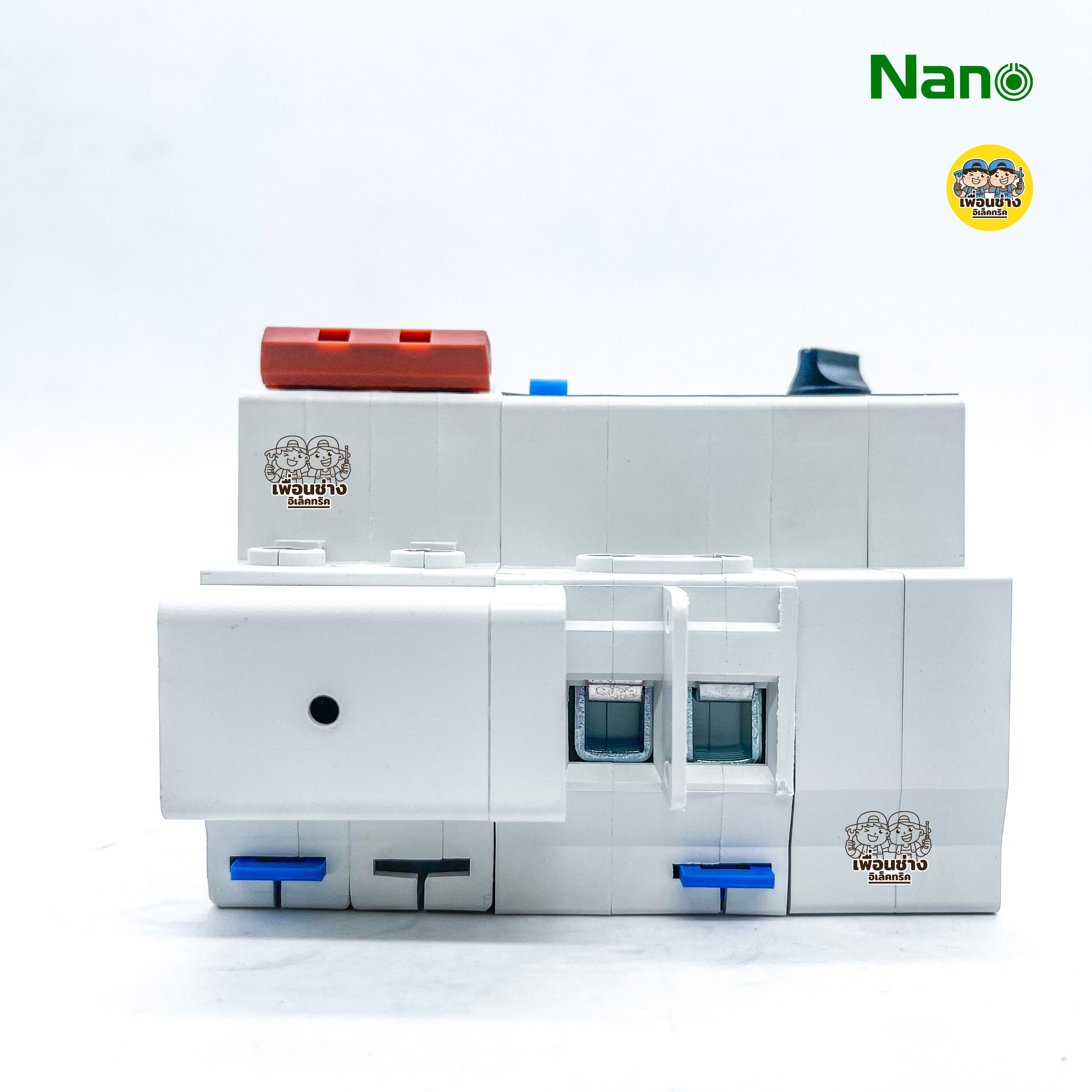 NANO Plus เซอร์กิตเบรกเกอร์ เฉพาะเมน กันดูด RCBO แบบปรับ mA ได้ ติดราง ปรับได้ 10kA เบรกเกอร์ เบรคเกอร์ PLE42ADJ เบรกเกอร์กันดูด