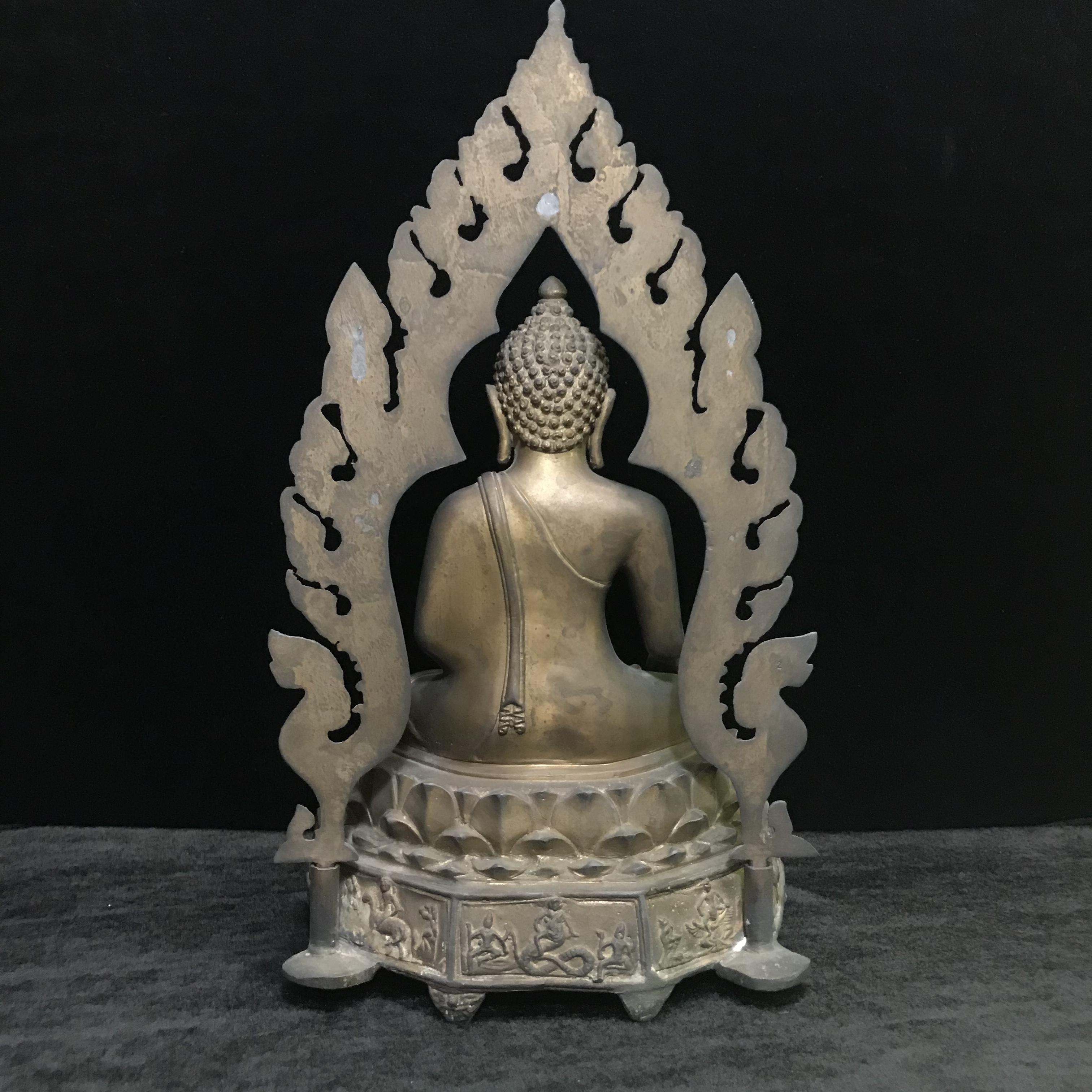 พระพุทธมงคลรัตนภูมิพัฒนมหามุนี ภปร. หน้าตัก 5นิ้ว(รมดำ) วัดมงคลรัตนาราม วัดไทยในซานฟรานซิสโก สหรัฐอเมริกา ( Sanfrancisco USA.) ปี2523 (นิยมหายาก)