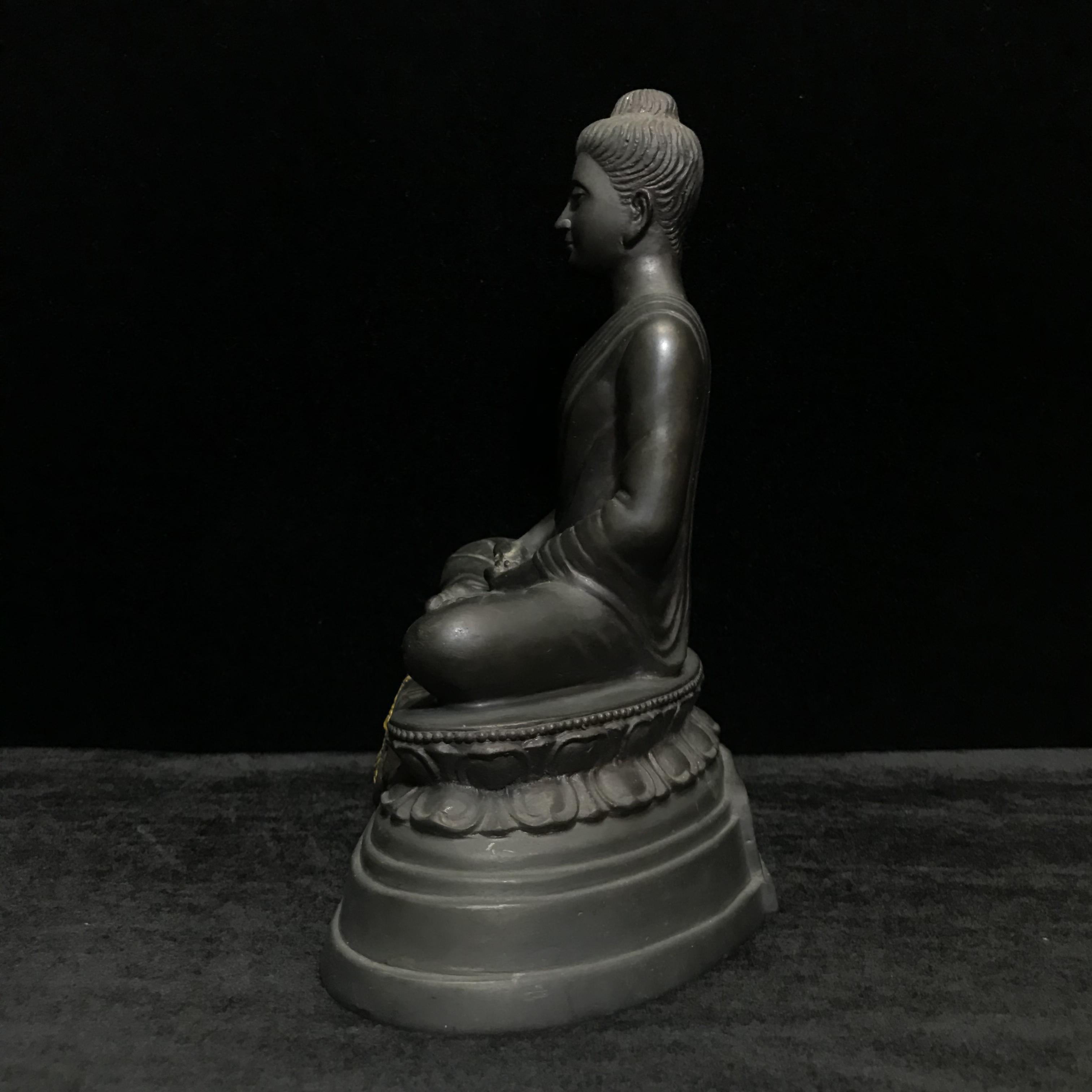 พระพุทธศรีประกายสิทธิ์ ภปร.วัดบวรนิเวศวิหาร ที่ระลึกสร้างโรงพยาบาลสมเด็จพระ ศรีนครินทร์ ปี 2525 หน้าตัก 5นิ้ว(พระราชทานเม็ดพระธาตุบรรจุใต้ฐาน)