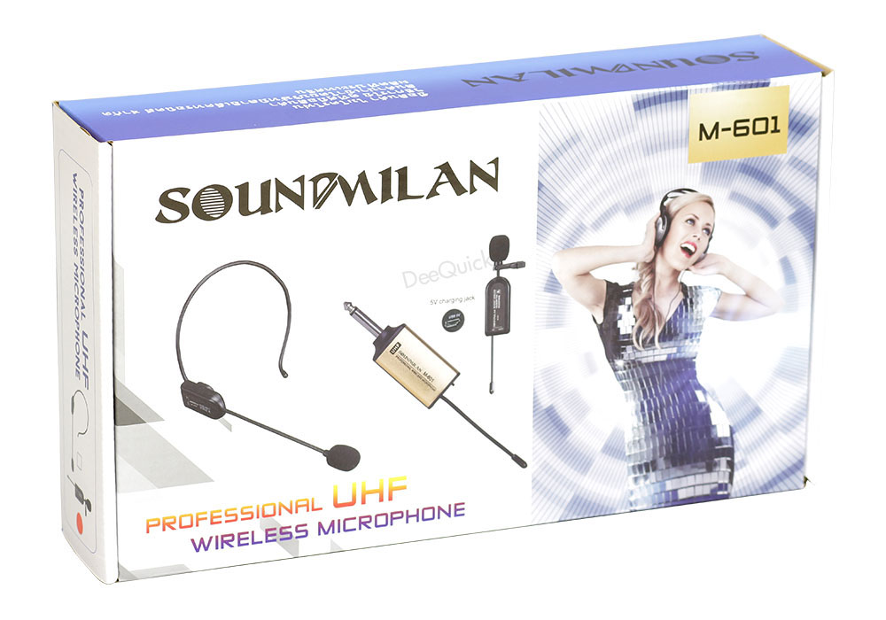 ไมค์โครโฟนไร้สาย หนีบปกเสื้อ SOUNDMILAN M-601