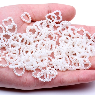 SKU-00917 มุกร้อยหัวใจโทนสีเดียว (25 อัน)