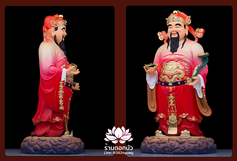 ฮกลกซิ่ว เทพเจ้าฮก ลก ซิ่ว งานเรซิ่นเกรดพรีเมียม ขนาด 12/16/19/27 นิ้ว