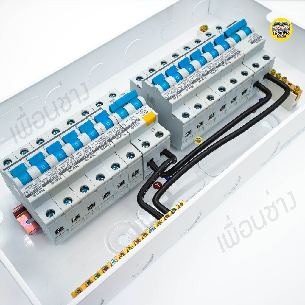 NANO Split bus 6+6 ช่อง ตู้คอนซูมเมอร์ แบบ บัสบาร์แยก MCB RCBO ตู้โหลด ตู้ควบคุมไฟ ตู้คอนโทรล ตู้คุมไฟ Shihlin