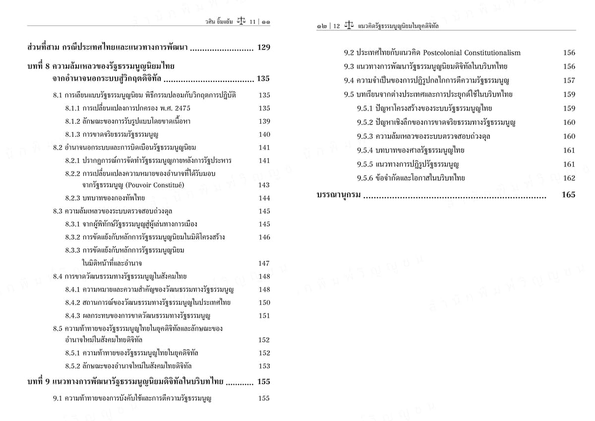 (แถมปกใส) แนวคิดรัฐธรรมนูญนิยมในยุคดิจิทัลจากสังคมรัฐชาติสู่สังคมดิจิทัล พิมพ์ครั้งที่ 1 วศิน ยิ้มแย้ม TBK1361 sheetandbook